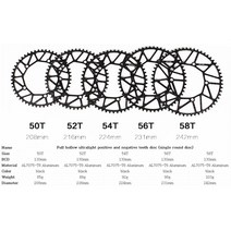 자전거부품 자전거 기어 크랭크 Liteproelite MTB 접이식 자전거 중공 단일 스프로킷 스퀘어 홀 크랭크 50/, 01 46T chainring