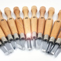 목공DIY 공예작업 우드카빙 조각도 12P세트 쉽게일하기 목각전용칼 효율성