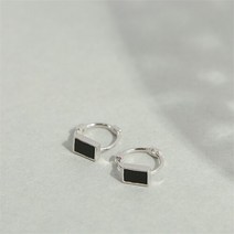 클루 NC14 시크블랙 스몰 링 실버귀걸이 CLER19906OWB