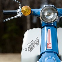 슈퍼커브 스티커 sc_14, 실버{은색}