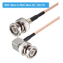 RG179 케이블 75 Ohm BNC 남성 직각 플러그 커넥터 어댑터 비디오 카메라 SDI 캠코더 HD-SDI/3G-SDI/4K/8K, 02 BNC M to BNC M90_23 18M
