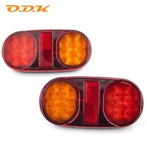 자동차후진등 호환 2pcs 12v 12 led 자동차 트럭 테일 라이트 미등 리어 스톱 브레이크 라이트 신호 표시기 캠핑카 트레일러 캐러밴 밴 트럭 ute, 없음