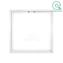 금강산업 알루미늄 컬러 점검구(나사형) (1BOX), 반광, 화이트