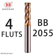 무선 유심 라우터 와이파이 공유기 BB CNC 카바이드 플랫 엔드 밀 텅스텐 커터 2 4 플루트 금속 강철 가공 공구 키 페이스 스퀘어 라우터 비트 6 8 12 생크 HRC55밀링, 16x16x45x100+4F-BB2055