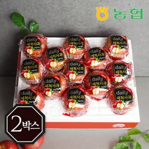 [농협] 아삭달콤 안동 세척사과 정품 3kg 2박스 (24~32과), 단품