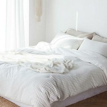심플라인 워싱 린넨 이불커버 단품 퀸Q, 선택:화이트