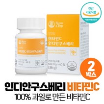 인디안구스베리 암라 비타민C 정, 60정, 2개, 600mg