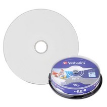 버바팀 Verbatim CD-R / DVD-R / RW / DL / 700MB 4.7GB 8.5GB 25GB 50GB 블루레이, BD-R 25GB 프린터블 10p CAKE 6X