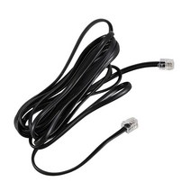 ADSL 모뎀 전화 케이블 코드 2X RJ11 6P4C 3 미터, 01 black