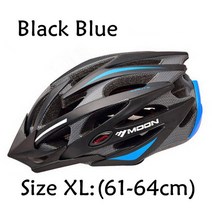 남녀 주행 헬멧 장비 사이클 산악 고속도로 자전거 모델 업데이트, 07 black blue - XL