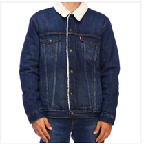 리바이스 NC15 공용 프리미엄 쉐르파 양털 청자켓(진청) 16365-0084