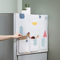 다용도 예쁜 냉장고 덮개 커버 수납 방수기능 플라워도형색상, 도형