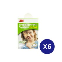 3M 테가덤 아이패치 6갑 눈밴드 어린이 외사시 약시 교정, 6개, 120매