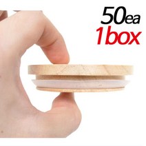 캔들 용기 우드 리드-50개/9온스 리버 6oz 나무 뚜껑, 단품