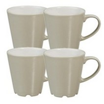 이케아 DINERA 머그컵 502.139.85, 베이지, 4개입