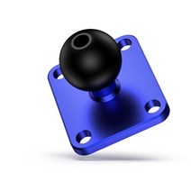 ZUMO 400/450/500/550/660 오토바이 자전거 용 라이더 GPS 용 헤드 마운트 용 1 인치 볼이있는 알루미늄 합금 정사각형 기지, 푸른 색