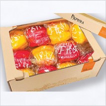 에스유인포 글로벌 GAP 인증 프리미엄 당일수확 개별포장 (레드+옐로) 파프리카, 1box, 2.5kg