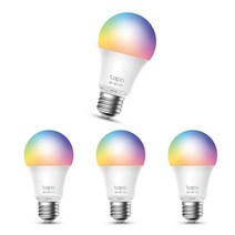 티피링크 스마트 Wi-Fi 조광 전구 Tapo L530E, 컬러(색상 조절), 4개