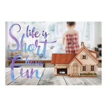 DIY 교육용 만들기 모형 미니시리즈 차고가 있는 주택, 쿠팡 단품
