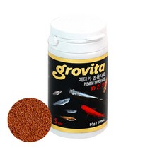 [성실한오피스] 그로비타 메다카 전용사료 [50g 100ml] 송사리 소형 열대어 먹이, 1통