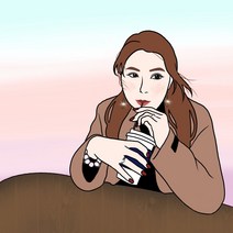 선물 포장 ) 주문제작 기념일 선물 사진 그림 액자 감성 팝아트 캐리커처 초상화 추천, 블랙