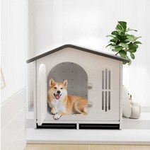 플라스틱강아지집 대형견 사계절 고양이 방수 아파트, (특대형) 기본모델+플러시매트