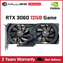 라데온 라데온그래픽카드 MLLSE 그래픽 카드 RTX 3060 12GB 게임 NVIDIA GPU GDDR6 192bit HDMI x 1 DP 3 PCI Express 4.0x16