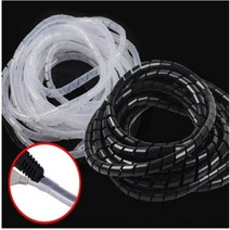 [어썸이레]케이블 전선커버 전선보호관, 화이트 내경 둘레8mmx길이10m