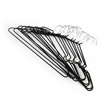 심플한 얇은스틸옷걸이 논슬립 블랙코팅 원룸오피스텔