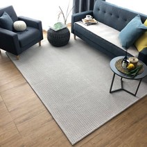 INH 사계절 먼지없는 물세탁 미끄럼방지 사각러그 두평 042023EA, 아이보리_200×270cm(두평)
