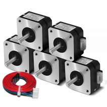 Nema17 스테퍼 모터 17HS4023 타이탄 압출기 용 4-lead Nema 17 42 3D 프린터 부품 12V / 24V 모터., CHINA, With XH2.54, 5pcs