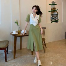 넉넉한핏 루즈핏원피스 케쥬얼 뚱뚱녀 결혼식하객 상견례룩 여행코디 데이트룩 3XL 5xl 오피스룩