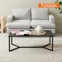 N152 강화유리 거실테이블 2colors(착불), 색상:블랙