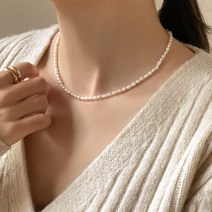 뷰랩 담수 진주 목걸이