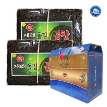 장수왕 곱창돌김 선물세트 모음 (특품-왕특품 1톳/2톳) /설날 구정 명절 고급 답례품 국산 김, 1개, 3번 왕특품 곱창돌김 선물세트 2톳