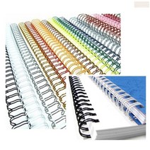 철제 제본링 철재 재본링 학원 분철 스프링 2대1 학교 건축사 설계 도면 링, 백색 8mm 400개
