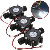 발전기대여 중고발전기 아파트태양광설치 DC 5V 12V 80V 물 흐름 펌프 미니 수력 발전기 터빈 에너지 변환, 01 12V black