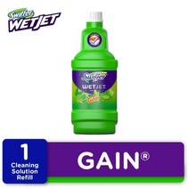 미국 Swiffer WetJet 스위퍼 웨트젯 밀대 청소기 교체용 리필 용액 1.25L, 게인 오리지널