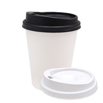 8온스 테이크아웃컵세트 무지종이컵+뚜껑 100개 세트, 없음, 8온스컵+검정타공리드100개