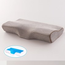 쿨바디필로우 냉감패드 죽부인 냉감바디필로우 50x30cm 메모리 폼 젤 베개 스 쿨 목, 짙은 회색, 50x30x10cm