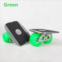 휴대용 스케이트 보드가방 발 붕대가있는 전문 휴대용 드리프트 보드 공격적인 피트 밴드 드리프트 보드 프리 라인 표류 별도 스케이트 보드 1 쌍, 녹색 바퀴