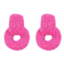스마일 귀걸이 링 14k 원터치 티파니 Pauli Manfi 트렌드 라피아 여름 파티 진술 여성