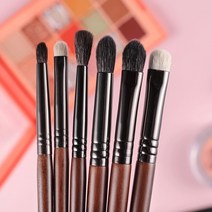 천연모 메이크업 브러쉬 세트 마모 산양모 아이 쉐도우 메이크업 브러시 세트 다양한 종류 아이 섀도우 애교살 쉐딩 섀딩 포인트 인조모 족제비, 천연모세트A