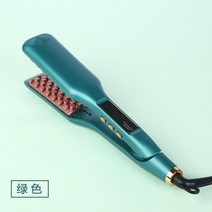 와플고데기 망치고데기 버블컬고데기 히피펌고데기 물결고데기 고데빗 그리에이트아이롱 고데기 솜털 옥수수 클립컬링 전문, 연한 초록색, 우리를