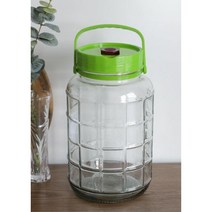 열기편한 대형 유리 매실청 용기 엑기스병 담금술 효소병 유리통 매실병, 10L
