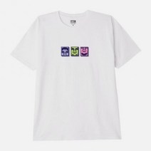 오베이 (165262949) 팝 아이콘 반팔티 WHITE