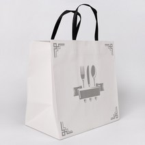 [KM] 디자인 종이가방 조리도시락 모조지 쇼핑백 1박스 200장, [KM] 조리도시락 모조지 쇼핑백 200장