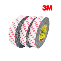 3M PE폼 스폰지 양면테이프 검정 10M, 10mm