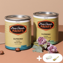 [최고급페인트]던에드워드 1L 친환경 수입페인트 벽지용 방문용, 벨벳광946ml(벽지/벽면), 1개