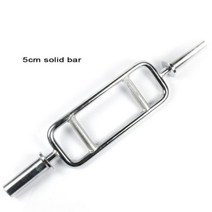 체육관 훈련 전기 도금 링바 5cm 전문 솔리드 올 스틸 링 바벨 바 삼두근 운동 바106716, 5cm solid bar